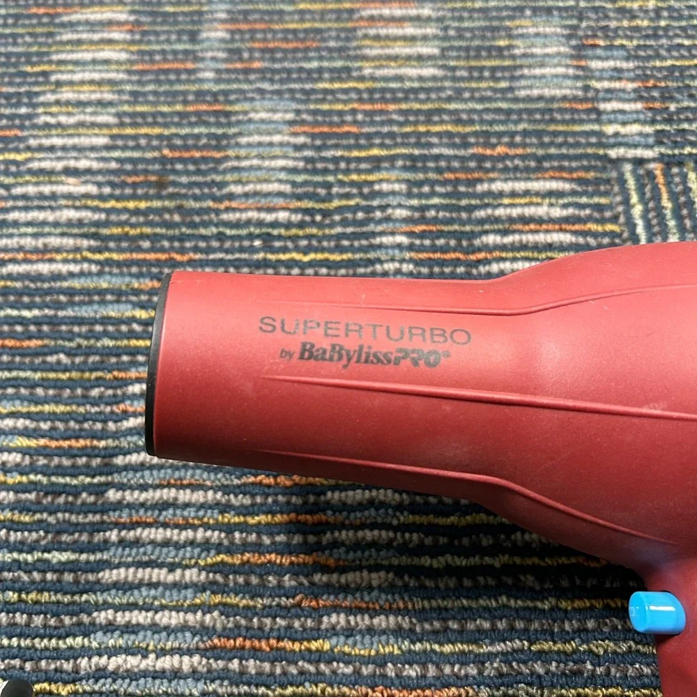 BaBylissPRO Superturbo Hair Dryer Red Salon BAB307 Professional 2000W